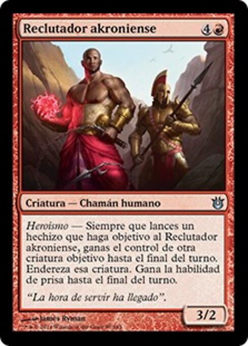 Reclutador akroniense (Akroan Conscriptor) - Born of the Gods (#87) - Illustrated by James Ryman - Magic: The Gathering Card