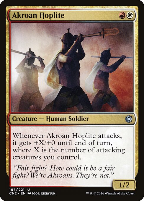 Akroan Hoplite - Conspiracy: Take the Crown Magic card