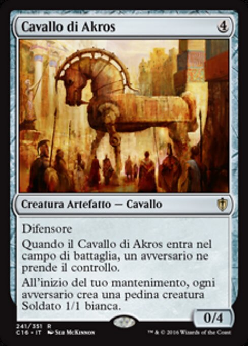 Cavallo di Akros (Akroan Horse) - Commander 2016 (#241) - Illustrated by Seb McKinnon - Magic: The Gathering Card