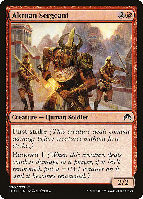Akroan Sergeant - Magic Origins Magic card