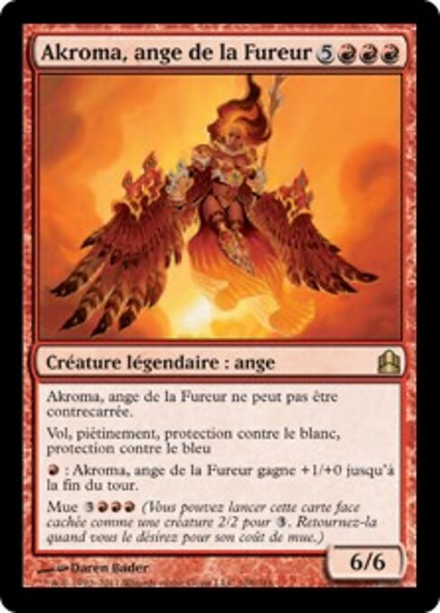 Akroma, Angelo della Furia (Akroma, Angel of Fury) - Murders at Karlov Manor Commander (#146) - Illustrated by Daren Bader - Magic: The Gathering Card