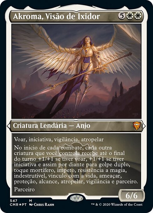 意悉多幻象爱若玛 (Akroma, Vision of Ixidor) - Commander Legends (#547) - Illustrated by Chris Rahn - Magic: The Gathering Card