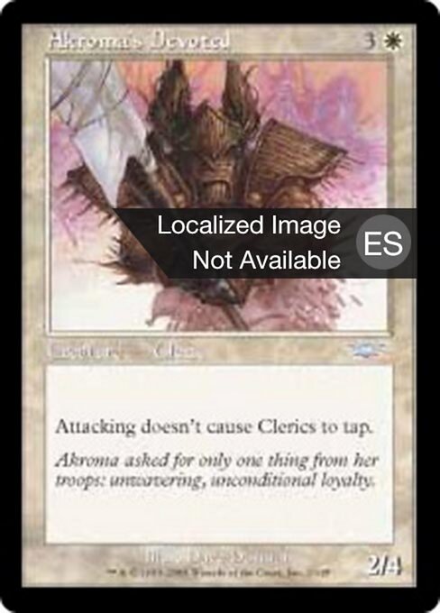 Dévot d'Akroma (Akroma's Devoted) - Legions (#2) - Illustrated by Dave Dorman - Magic: The Gathering Card