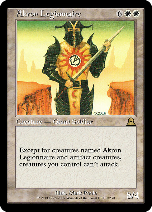 Akron Legionnaire - Masters Edition III Magic card