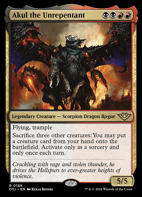 Akul the Unrepentant - Outlaws of Thunder Junction Magic card