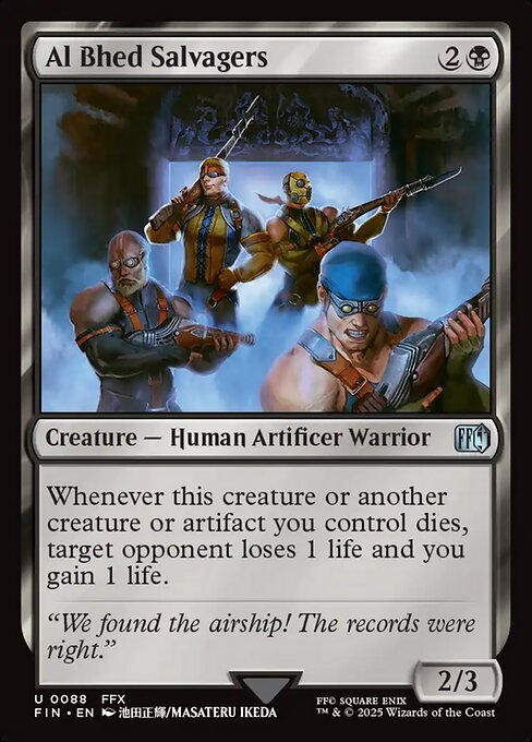 Al Bhed Salvagers - Final Fantasy Magic card