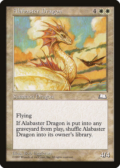 Alabaster Dragon - Weatherlight Magic card
