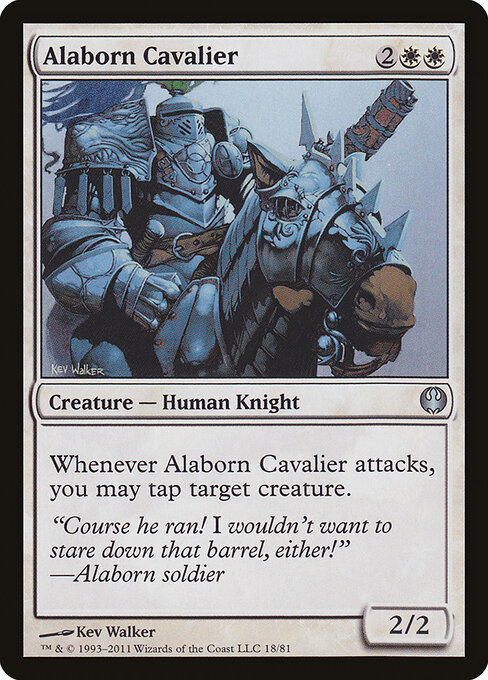 Alaborn Cavalier - Duel Decks: Knights vs. Dragons Magic card