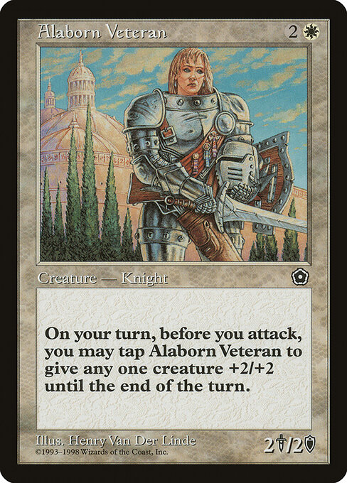 Alaborn Veteran - Portal Second Age Magic card