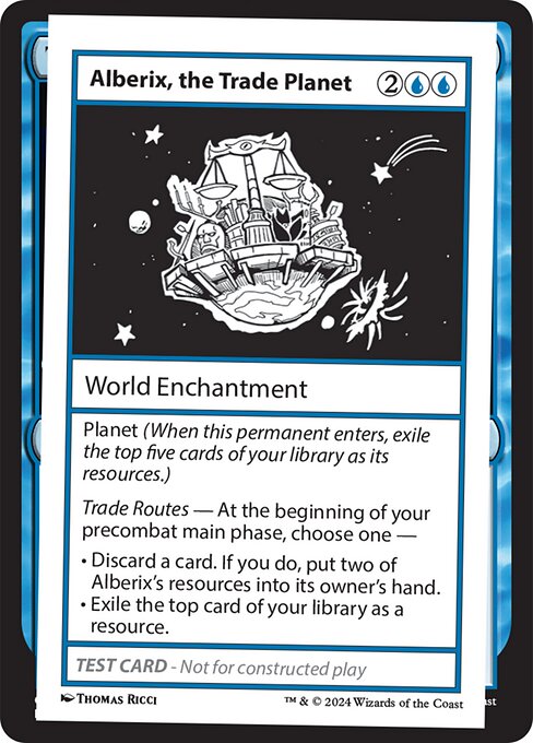 Alberix, the Trade Planet - Mystery Booster 2 (#525) - Illustrated by Thomas Ricci - Magic: The Gathering Card