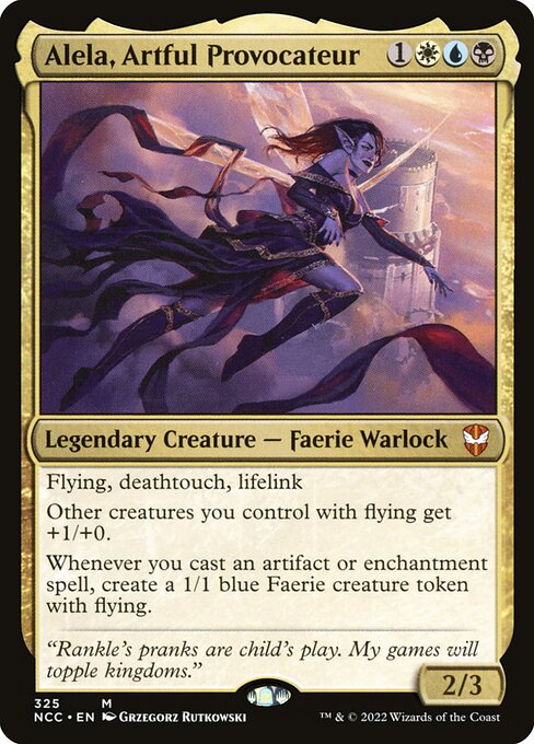 Alela, Artful Provocateur - New Capenna Commander (#325) - Illustrated by Grzegorz Rutkowski - Magic: The Gathering Card