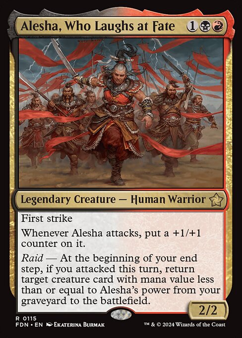 Alesha, Who Laughs at Fate - Foundations Magic card