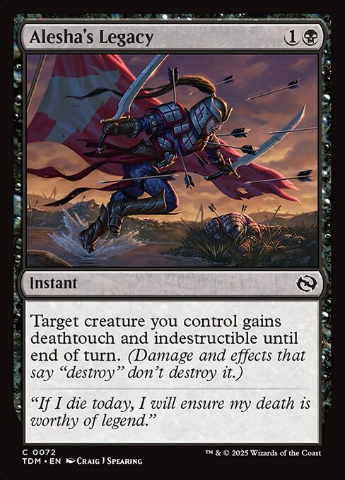 Alesha's Legacy - Tarkir: Dragonstorm Magic card