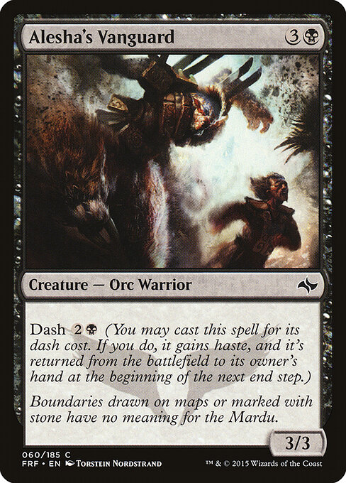 Alesha's Vanguard - Fate Reforged (#60) - Illustrated by Torstein Nordstrand - Magic: The Gathering Card