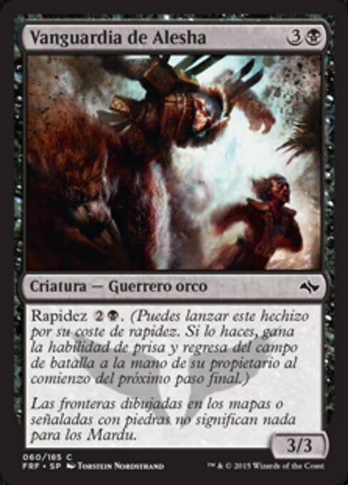 Vanguardia de Alesha (Alesha's Vanguard) - Fate Reforged (#60) - Illustrated by Torstein Nordstrand - Magic: The Gathering Card