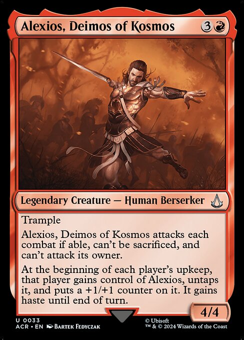 Alexios, Deimos of Kosmos - Assassin's Creed Magic card