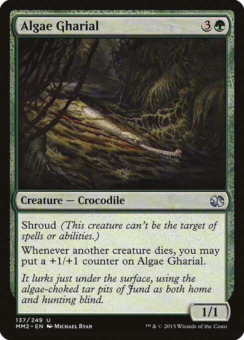 Algae Gharial - Modern Masters 2015 Magic card