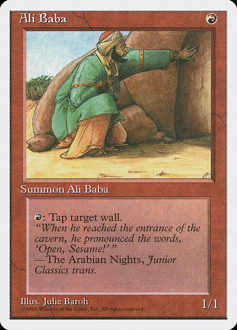 Ali Baba - Fourth Edition (#175) - Illustrated by Julie Baroh - Magic: The Gathering Card