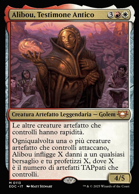 Alibou, Uralter Zeuge (Alibou, Ancient Witness) - Edge of Eternities Commander (#113) - Illustrated by Matt Stewart - Magic: The Gathering Card