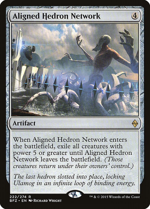 Aligned Hedron Network - Battle for Zendikar (#222) - Illustrated by Richard Wright - Magic: The Gathering Card