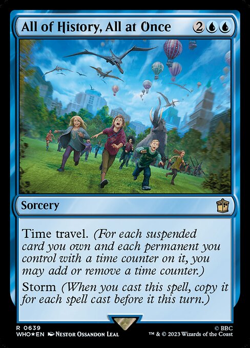 All of History, All at Once - Doctor Who (#639) - Illustrated by Néstor Ossandón Leal - Magic: The Gathering Card