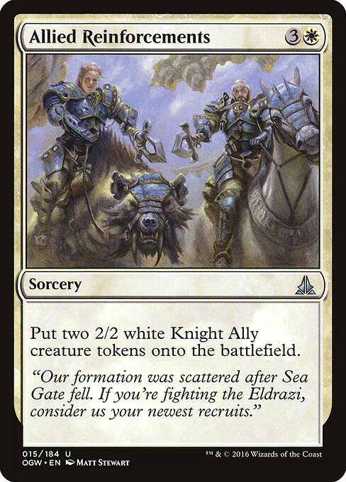 Allied Reinforcements - Oath of the Gatewatch Magic card