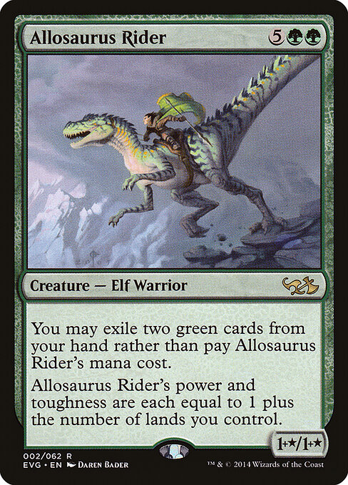 Allosaurus Rider - Duel Decks Anthology: Elves vs. Goblins Magic card