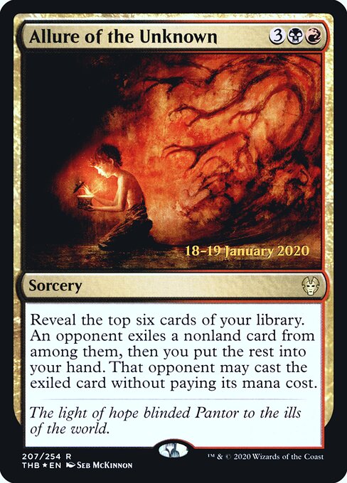 Fascino dell'Ignoto (Allure of the Unknown) - Theros Beyond Death (#207) - Illustrated by Seb McKinnon - Magic: The Gathering Card