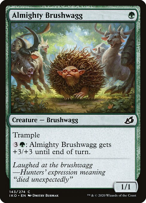 Almighty Brushwagg - Ikoria: Lair of Behemoths Magic card