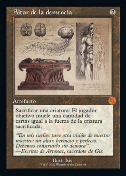 狂気の祭壇 (Altar of Dementia) - Tempest (#276) - Illustrated by Brom - Magic: The Gathering Card