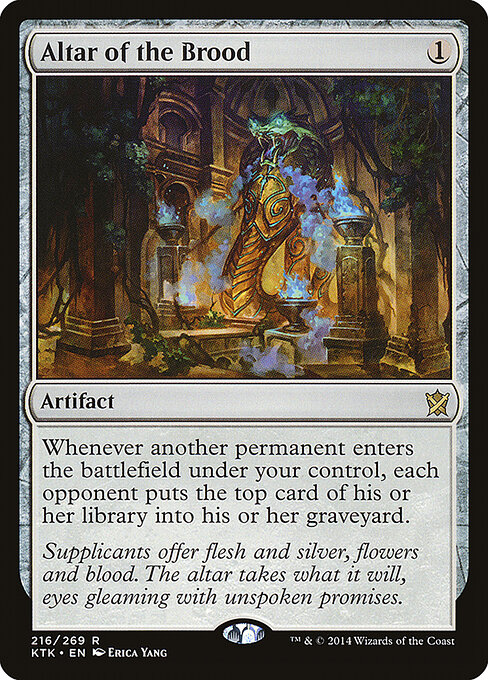 Altar of the Brood - Khans of Tarkir (#216) - Illustrated by Erica Yang - Magic: The Gathering Card