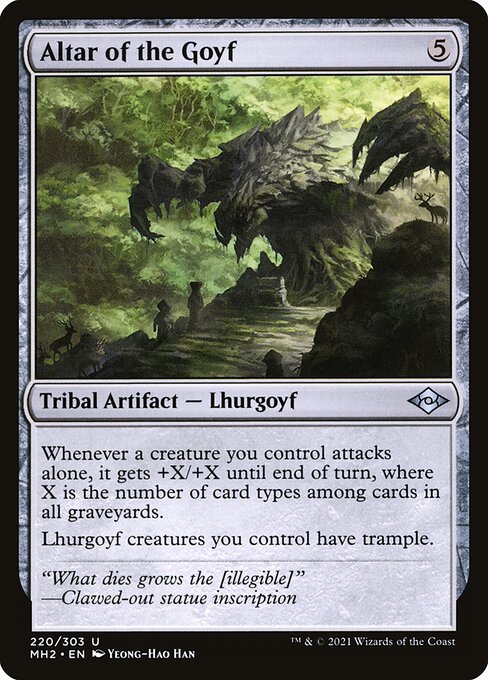 Altar of the Goyf - Modern Horizons 2 (#220) - Illustrated by Yeong-Hao Han - Magic: The Gathering Card