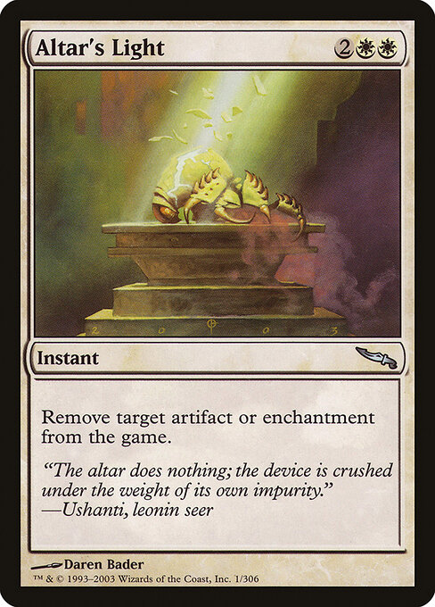 Altar's Light - Mirrodin Magic card
