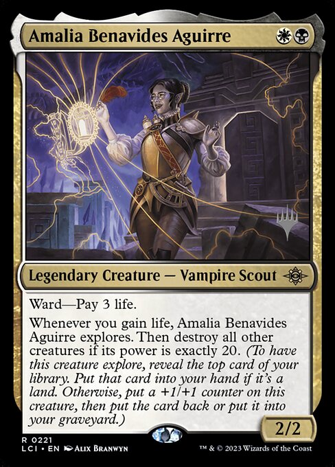 Amalia Benavides Aguirre - The Lost Caverns of Ixalan (#221) - Illustrated by Alix Branwyn - Magic: The Gathering Card
