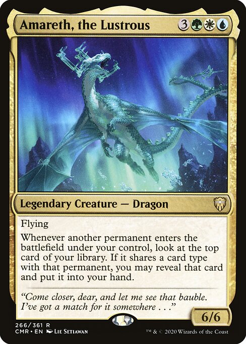 Amareth, the Lustrous - Commander Legends (#266) - Illustrated by Lie Setiawan - Magic: The Gathering Card
