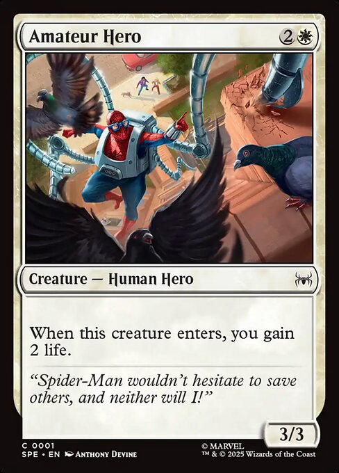 Amateur Hero - Marvel's Spider-Man Eternal Magic card