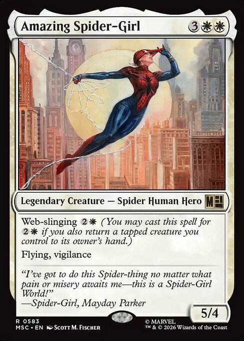 Amazing Spider-Girl - Marvel Super Heroes Commander Magic card