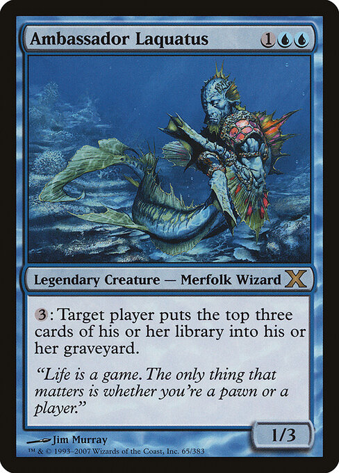 Ambassador Laquatus - Tenth Edition Magic card