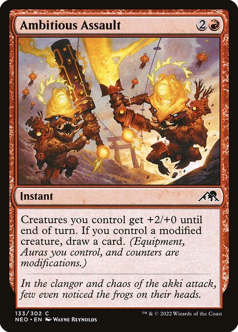 Ambitious Assault - Kamigawa: Neon Dynasty Magic card