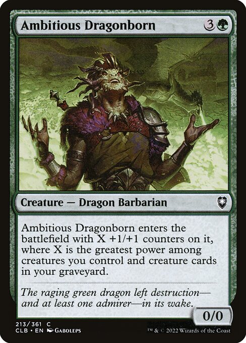 Ambitious Dragonborn - Commander Legends: Battle for Baldur's Gate Magic card
