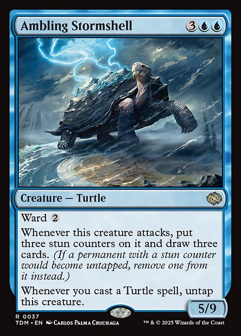 Ambling Stormshell - Tarkir: Dragonstorm (#37) - Illustrated by Carlos Palma Cruchaga - Magic: The Gathering Card
