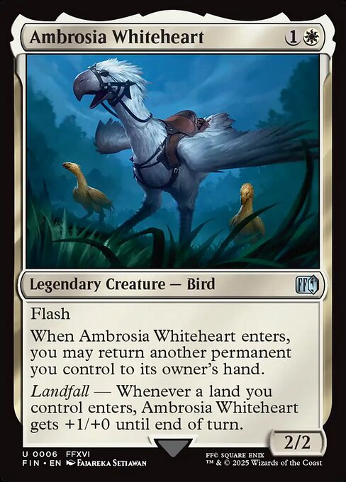 Ambrosia Whiteheart - Final Fantasy Magic card