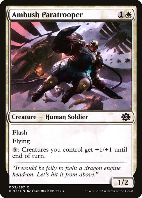 Ambush Paratrooper - The Brothers' War Magic card