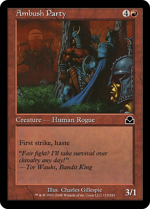 Ambush Party - Masters Edition II (#115) - Illustrated by Charles Gillespie - Magic: The Gathering Card