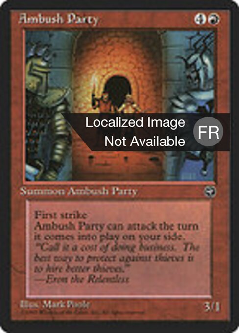 Lauernde Räuber (Ambush Party) - Fifth Edition (#208) - Illustrated by Charles Gillespie - Magic: The Gathering Card