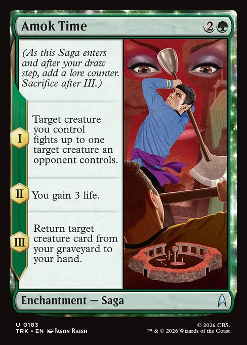 Amok Time - Star Trek (#183) - Illustrated by Jason Raish - Magic: The Gathering Card