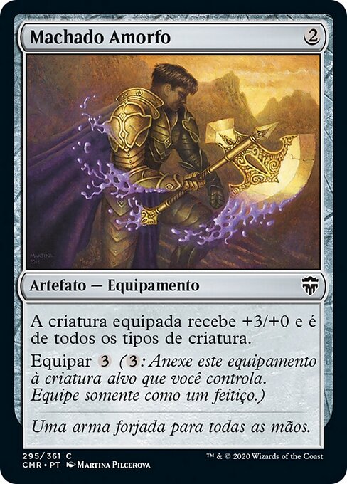 Machado Amorfo (Amorphous Axe) - Commander Legends (#295) - Illustrated by Martina Pilcerova - Magic: The Gathering Card