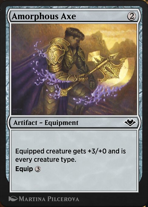 Amorphous Axe - Jumpstart: Historic Horizons (#734) - Illustrated by Martina Pilcerova - Magic: The Gathering Card