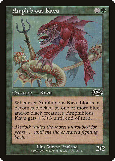 Amphibious Kavu - Planeshift Magic card