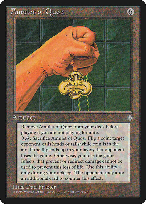 Amulet of Quoz - Ice Age Magic card